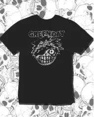 Camiseta Estampada Green Day Face 🤟 Calidad Premium