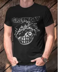 Camiseta Estampada Green Day Face 🤟 Calidad Premium