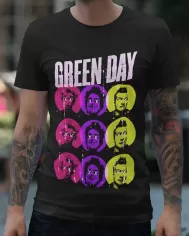 Camiseta Estampada Green Day y light 🤟 Calidad Premium