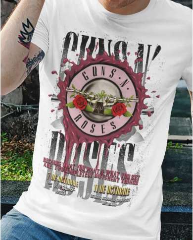 Camiseta Estampada Guns And Roses Concierto Bogotá y Medellin 2025 02 🤟 Calidad Premium