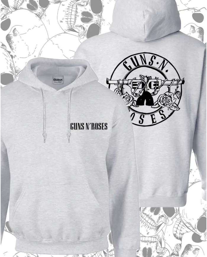 Hoodie Estampado Guns And Roses 02