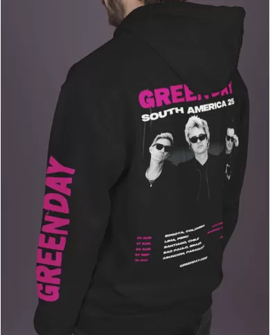 Buzo Hoodie Estampado Green Day Concierto 2025 🤟 Calidad Premium
