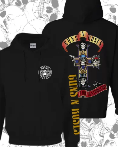Buzo Hoodie Estampado Guns And Roses Appetite For Destruction 🤟 Calidad Premium