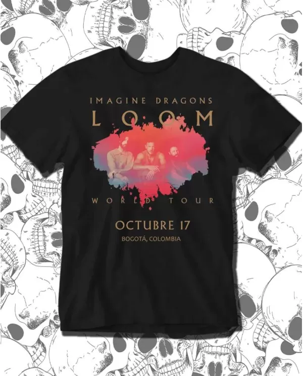 Camiseta Estampada Imagine Dragons Colombia 2025 🤟 Calidad Premium