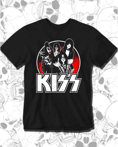 Camiseta Estampada Kiss Fire 🤟 Calidad Premium