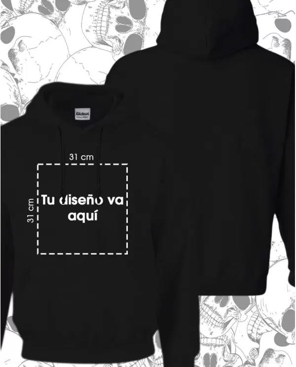 Buzo Capotero Cerrado Unisex Personalizado 02 👕 Calidad Premium