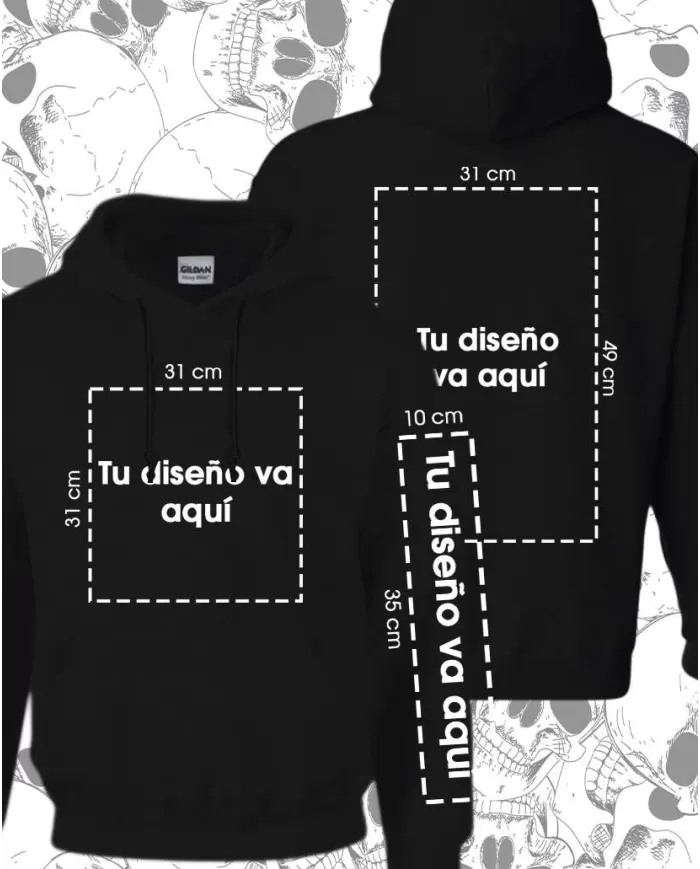 Buzo Capotero Cerrado Unisex Personalizado 04 👕 Calidad Premium