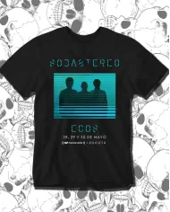 Camiseta Estampada Soda Stereo Ecos Azul 🤟 Calidad Premium