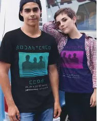 Camiseta Estampada Soda Stereo Ecos Azul 🤟 Calidad Premium