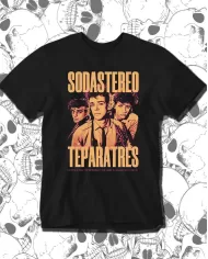 Camiseta Estampada Soda Stereo Te Para Tres 🤟 Calidad Premium