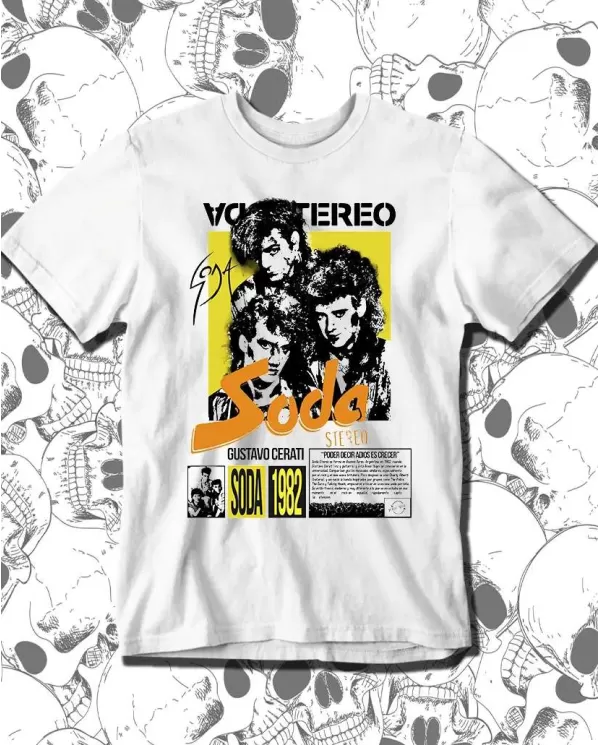 Camiseta Estampada Soda Stereo Crecer 🤟 Calidad Premium