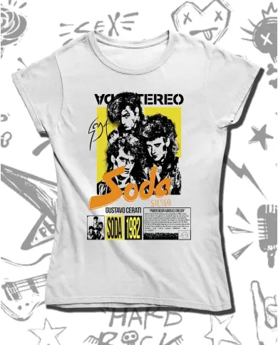 Camiseta Estampada Soda Stereo Crecer 🤟 Calidad Premium
