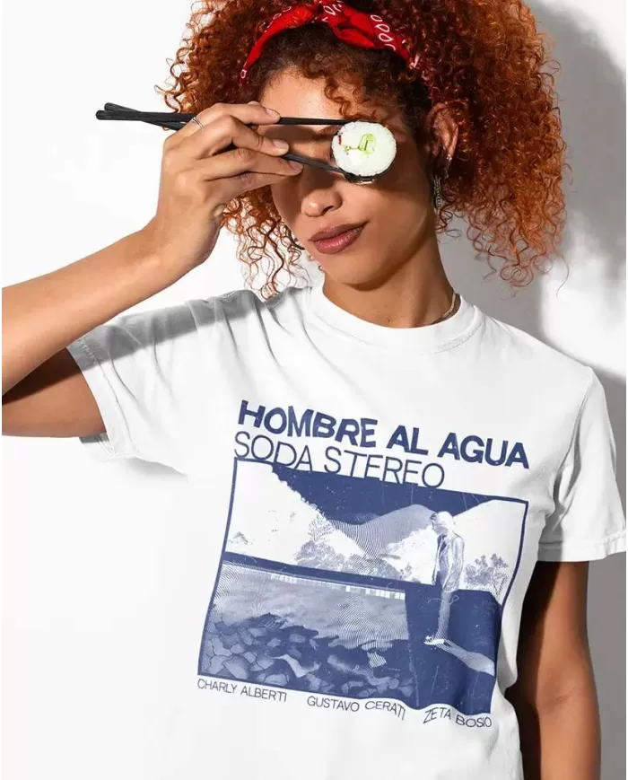 Camiseta Estampada Soda Stereo Hombre al Agua 🤟 Calidad Premium