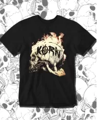 Camiseta Estampada Korn Skull 🤟 Calidad Premium
