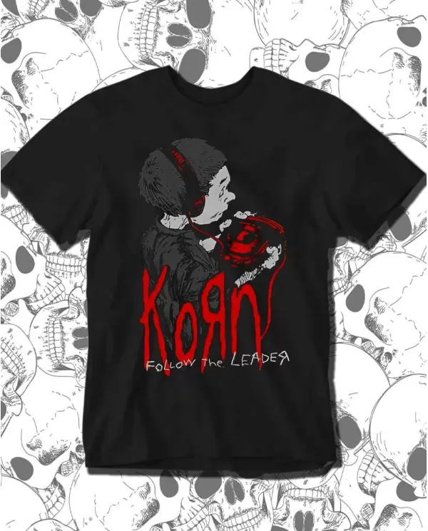 Camiseta Estampada Korn Follow The Leader 🤟 Calidad Premium