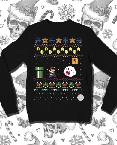 Camiseta Estampada Navidad Mario 🤟 Calidad Premium