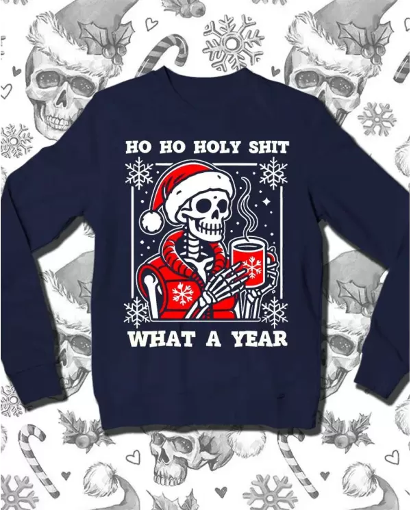 Camiseta Estampada Navidad Ho Ho Ho 🤟 Calidad Premium