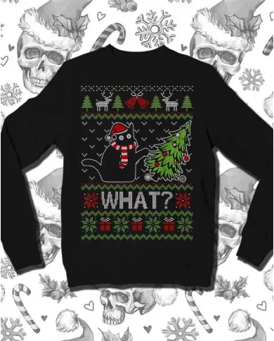 Camiseta Estampada Navidad What 🤟 Calidad Premium