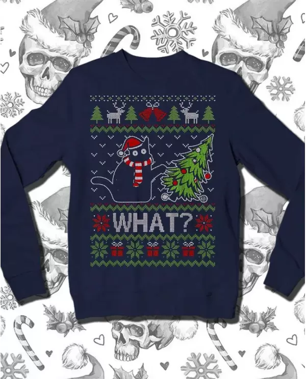 Camiseta Estampada Navidad What 🤟 Calidad Premium