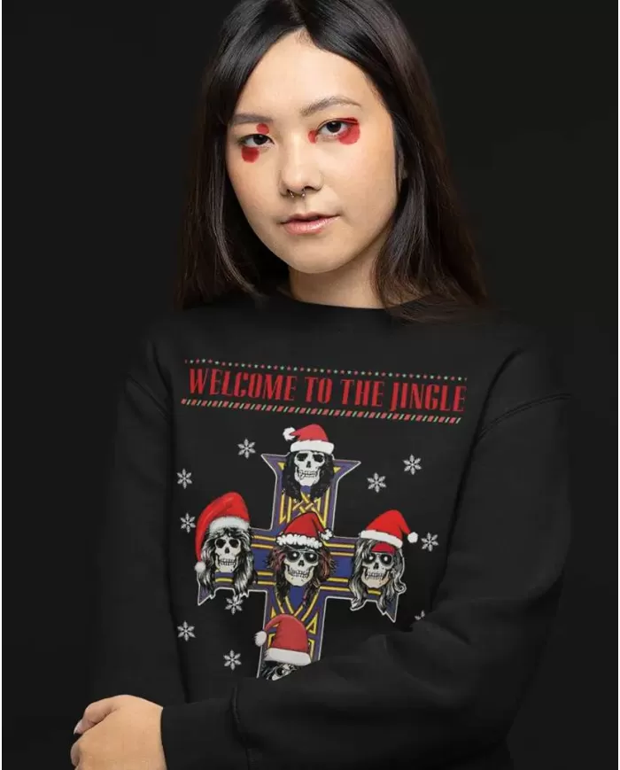 Camiseta Estampada Navidad Guns and Roses appettite 🤟 Calidad Premium