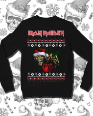 Camiseta Estampada Navidad Iron maiden 🤟 Calidad Premium