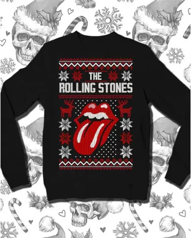 Camiseta Estampada Navidad Rolling Stones 🤟 Calidad Premium