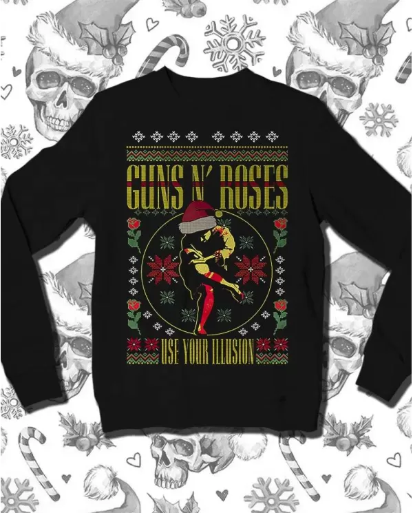 Camiseta Estampada Navidad Guns n Roses Use Your Ilusion 🤟 Calidad Premium
