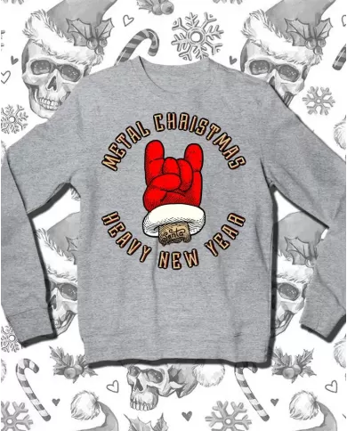 Camiseta Estampada Navidad Metal Christmas 🤟 Calidad Premium