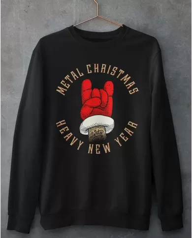 Camiseta Estampada Navidad Metal Christmas 🤟 Calidad Premium