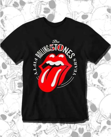Camiseta Estampada Rolling Stones 0 Years 🤟 Calidad Premium