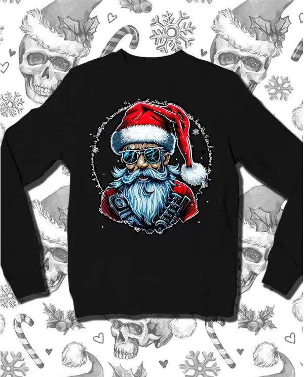 Camiseta Estampada Navidad Santa 🤟 Calidad Premium