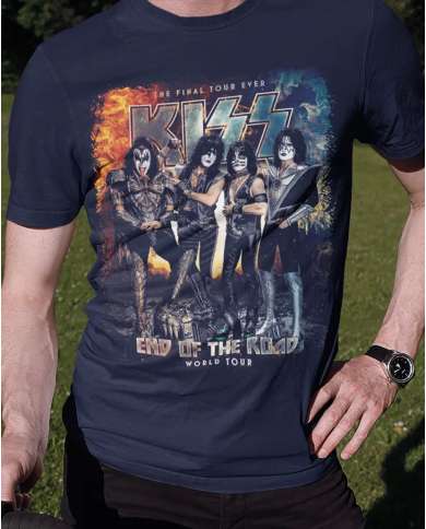Camiseta Estampada Kiss End Of The Road 🤟 Calidad Premium