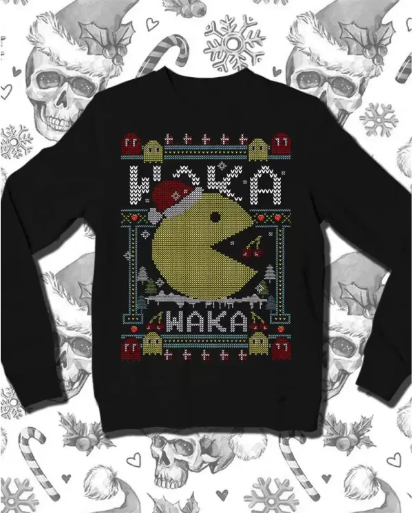Camiseta Estampada Navidad Pacman Waka 🤟 Calidad Premium