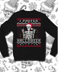 Camiseta Estampada Navidad I Prefer Halloween 🤟 Calidad Premium