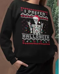 Camiseta Estampada Navidad I Prefer Halloween 🤟 Calidad Premium