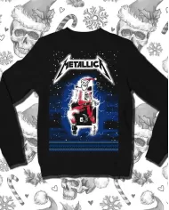 Camiseta Estampada Navidad Metallica 🤟 Calidad Premium