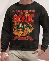 Camiseta Estampada Navidad ACDC Jingle Hells Bells 🤟 Calidad Premium