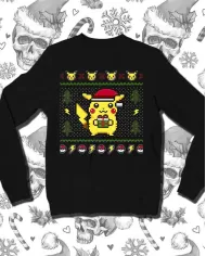 Camiseta Estampada Navidad Pokemon Pikachu 🤟 Calidad Premium