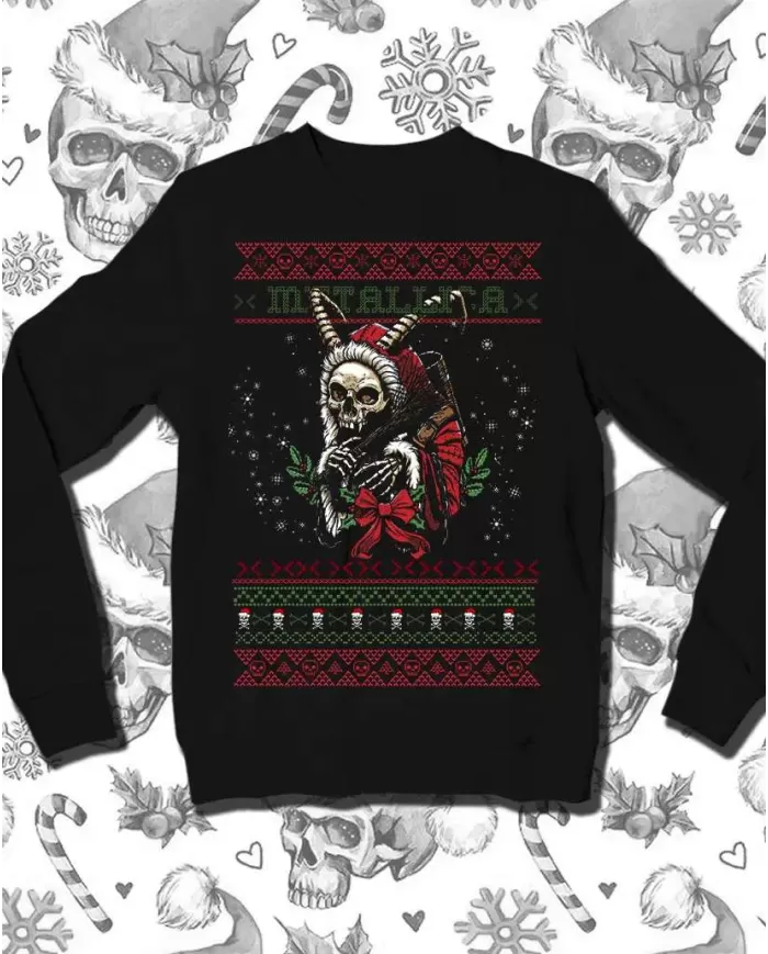 Camiseta Estampada Navidad Metallica 🤟 Calidad Premium