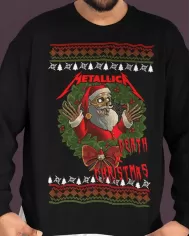 Camiseta Estampada Navidad Metallica Death Crhismaths 🤟 Calidad Premium