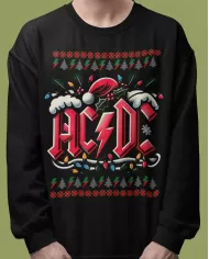 Camiseta Estampada Navidad ACDC 🤟 Calidad Premium
