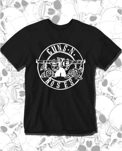 Camiseta Estampada Guns And Roses Logo 🤟 Calidad Premium