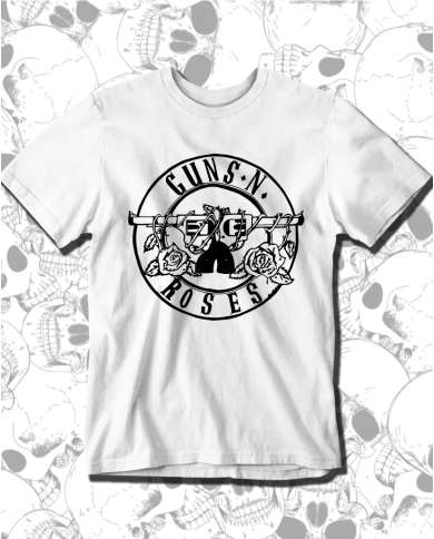 Camiseta Estampada Guns And Roses Logo 🤟 Calidad Premium
