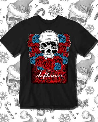 Camiseta Estampada Deftones Skull Colors 🤟 Calidad Premium
