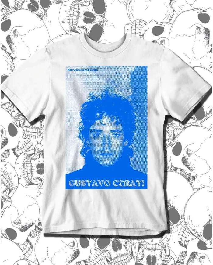 Camiseta Estampada Gustavo Cerati Me Veras Volver 🤟 Calidad Premium