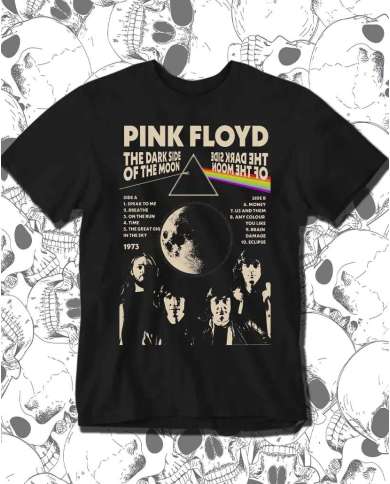 Camiseta Estampada Pink Floyd Side A 🤟 Calidad Premium