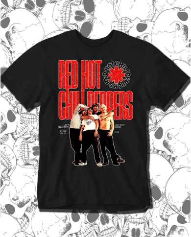 Camiseta Estampada Red Hot Chilli Peppers Poster 🤟 Calidad Premium