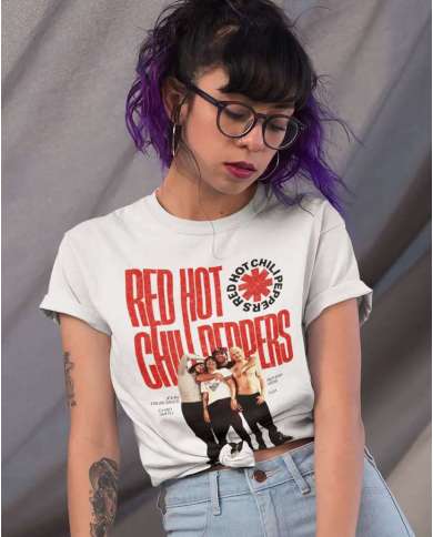 Camiseta Estampada Red Hot Chilli Peppers Poster 🤟 Calidad Premium
