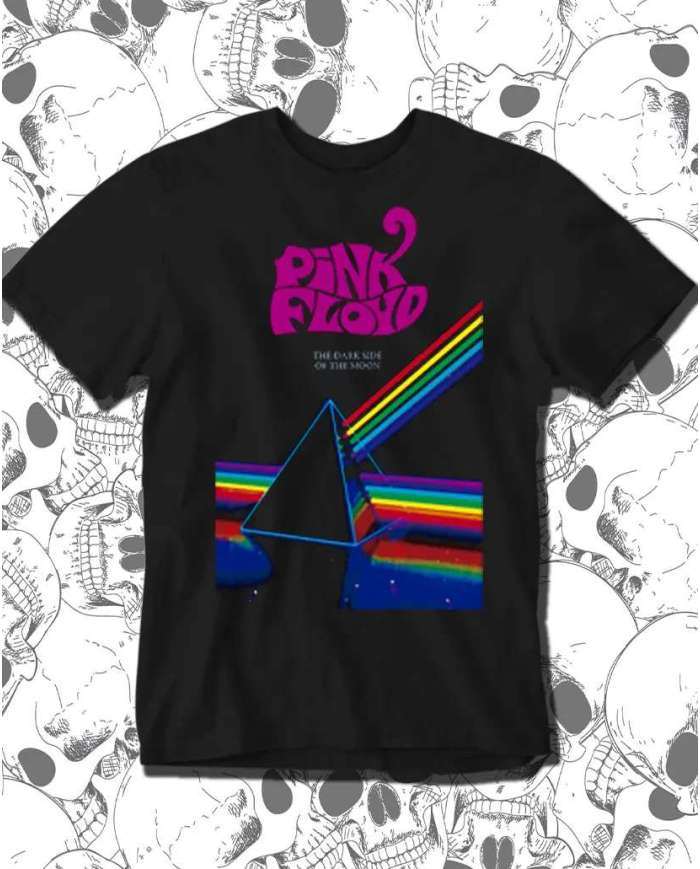Camiseta Estampada Pink Floyd The Dark 🤟 Calidad Premium