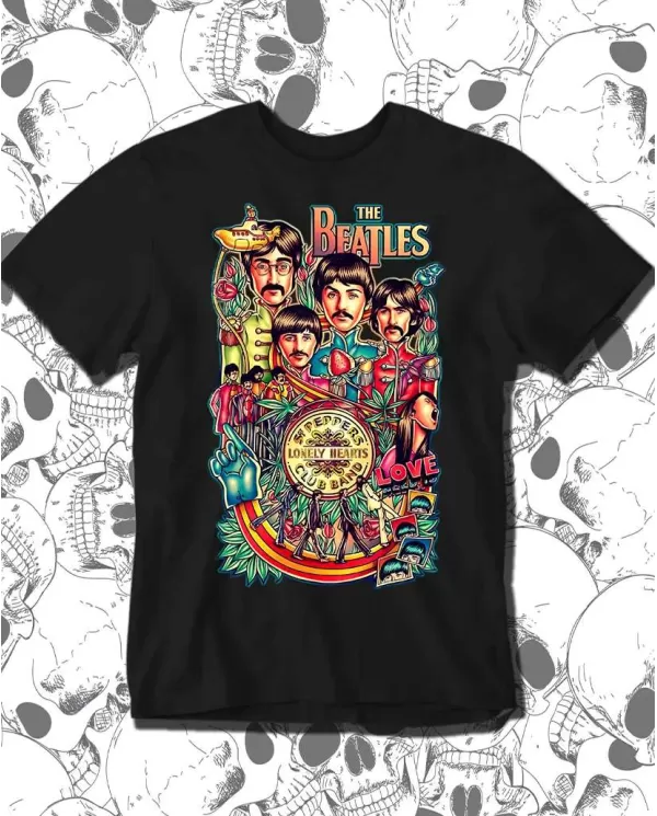 Camiseta Estampada The Beatles Lonely Hearts 02 🤟 Calidad Premium